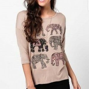 Earthbound reading co. women's 3/4 sleeve shirt